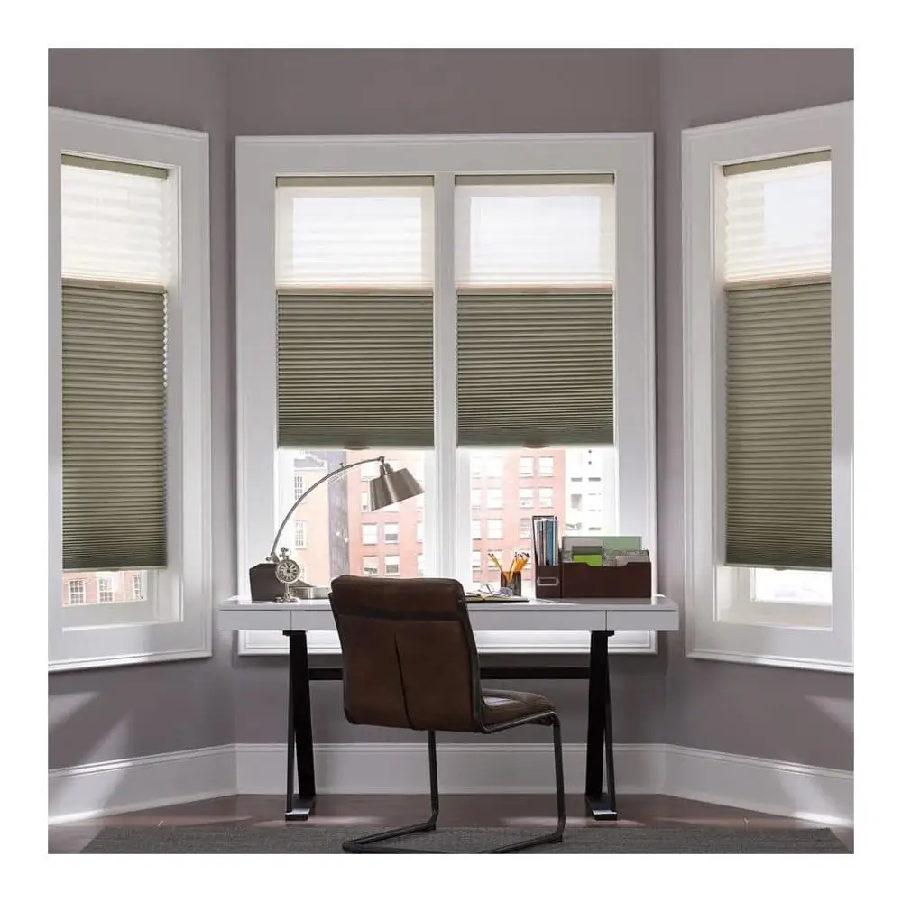 QINGYING Factory Customized Motorized Honeycomb Roller Blinds for Office