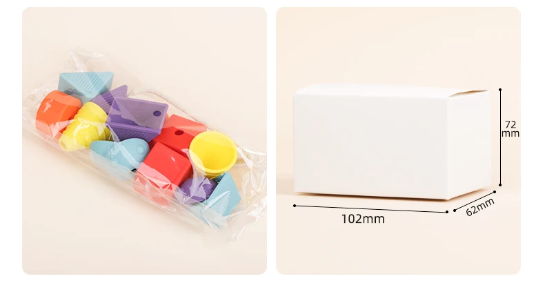 Wholesale Custom Logo Imagination Exercise Building Blocks Toy Autistic Children Kid Gift Toy Sensory Silicone Stacking Toy