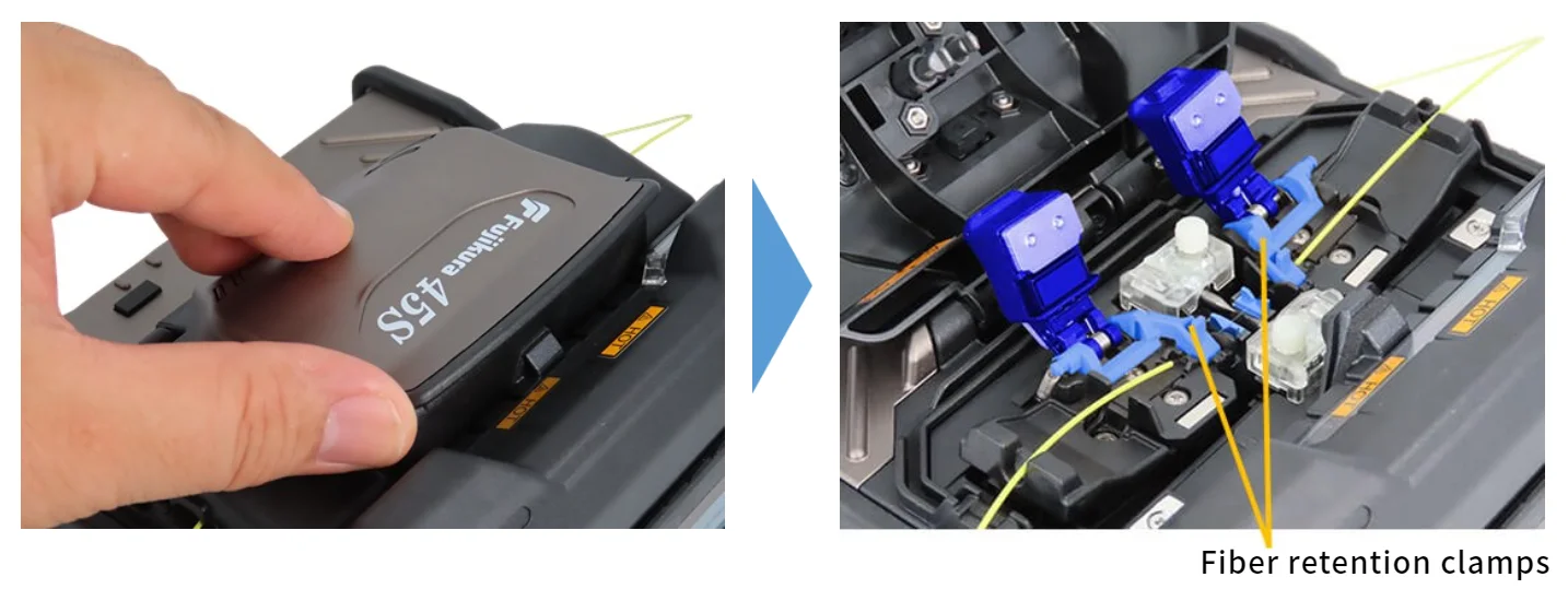 Original Japan Optical Fibre Equipment Fusion Splicer 45S With Fiber Cleaver updated from 41S+ splicing machine
