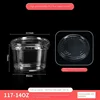 Transparent Bowl With Flat Lid