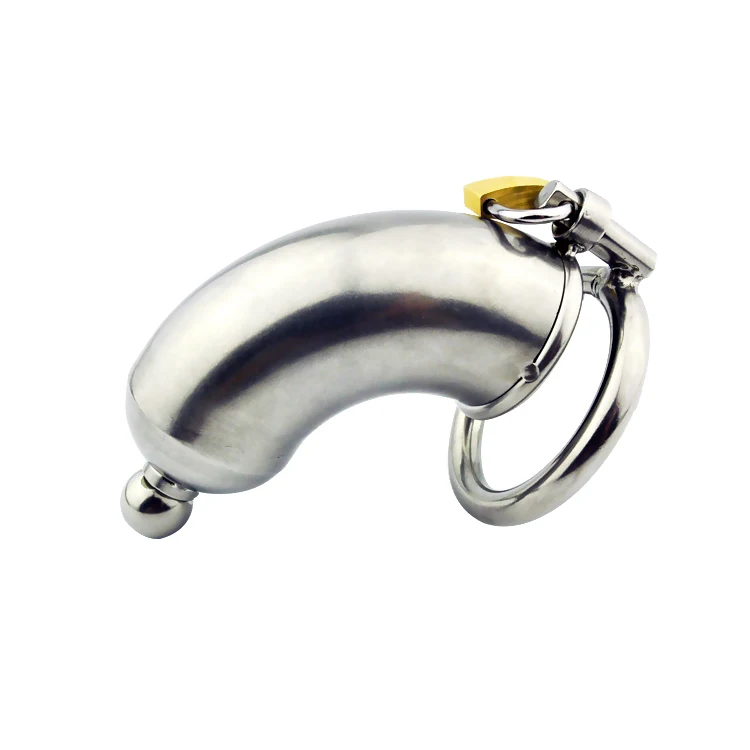 Chastity Device Male Stealth Lock Cock Cage with Urethral Sound Cock Ring Penis Trumpet Cage Sex Toy for Men