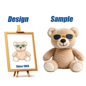 Shengye Toys OEM Custom High Quality Plush Animals Teddy Bear Cute Adventure Glass Teddy Bear Plush Toys Stuffed Doll Plushies