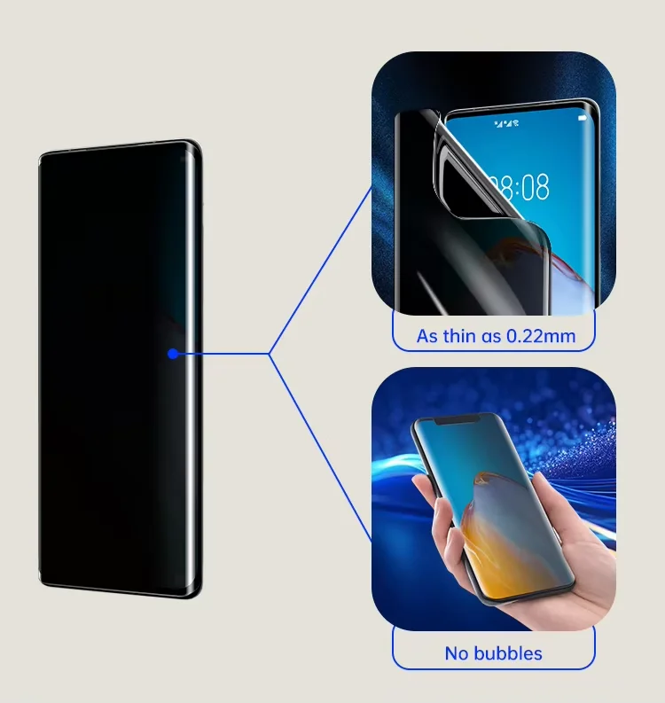 Free Shipping 120*180mm UltraThin High Definition TPU Hydrogel Film Privacy Front Touch Screen Protector for iphone 14 15 16 manufacture