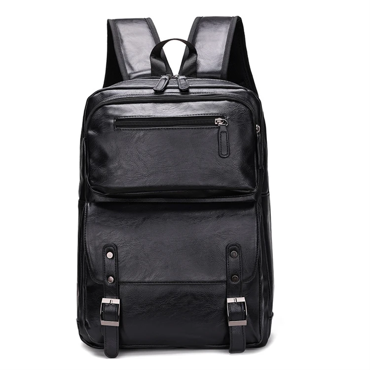 Best Quality Black Latest Designs Men Leather School Bag