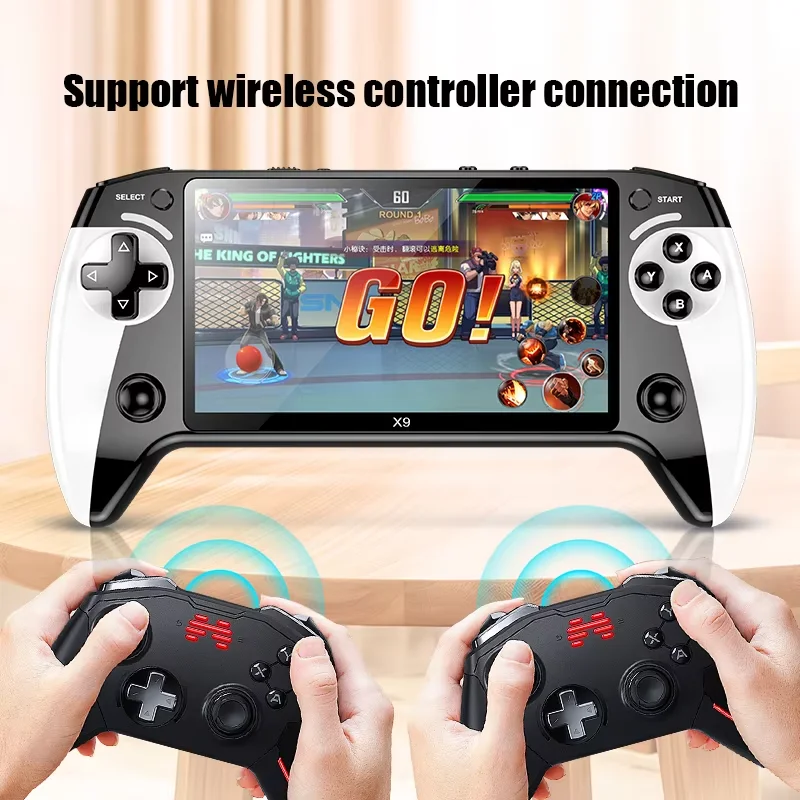 X9クラシック5.5インチHD画面ハンドヘルドゲーム機ポータブル1500mah
