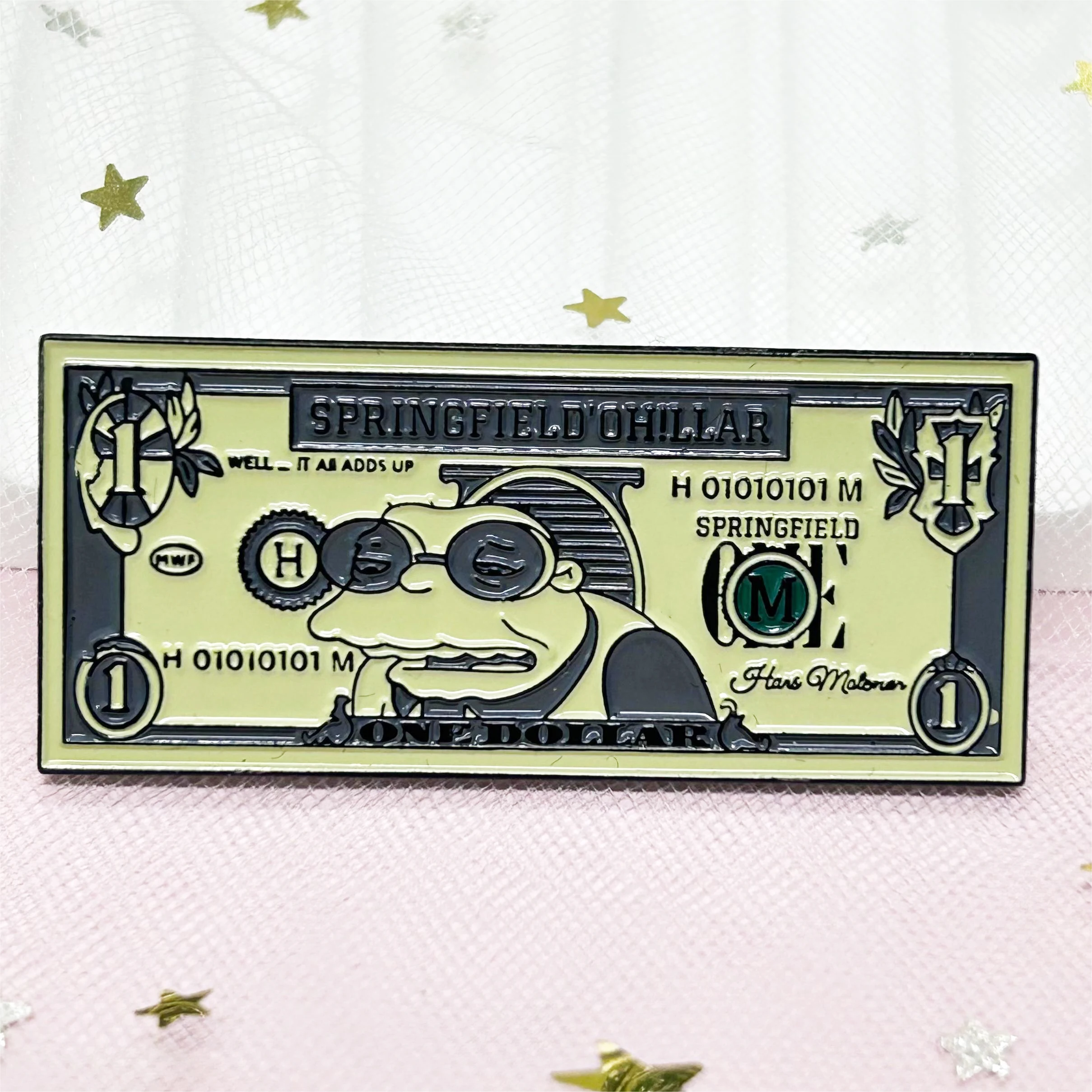 Kunshan professional badge factory enamel pin custom banknote pattern soft enamel pin manufacture