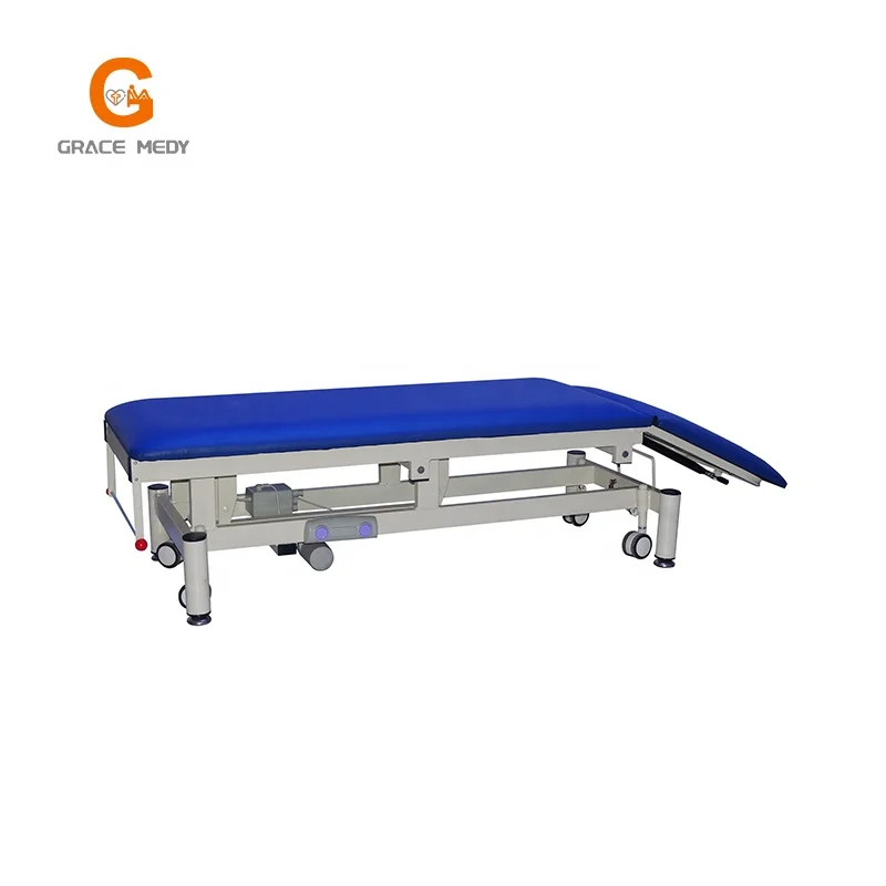 Adjustable Medical Examination Table White Frame Patient Examination Coach