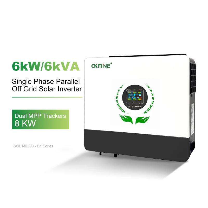 Wholesale Custom 6KW CKMINE Off Grid Dual MPPT Solar Inverter 6KVA 6000W 48V 51.2V to 220V 230V Single Phase Parallel for Home