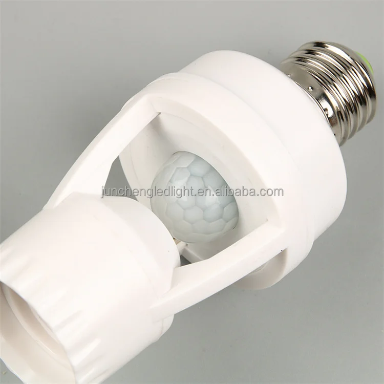 Led Light Lamp Bulb Holder Socket With 360 Infrared Pir Motion Sensor Lamp Holder E27