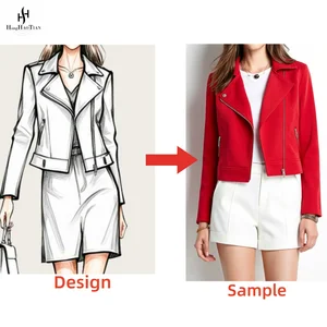 ODM OEM Custom High-End Quality Women's Autumn/Winter Windproof Cotton Woven Blouson Coat Short Length Jacket