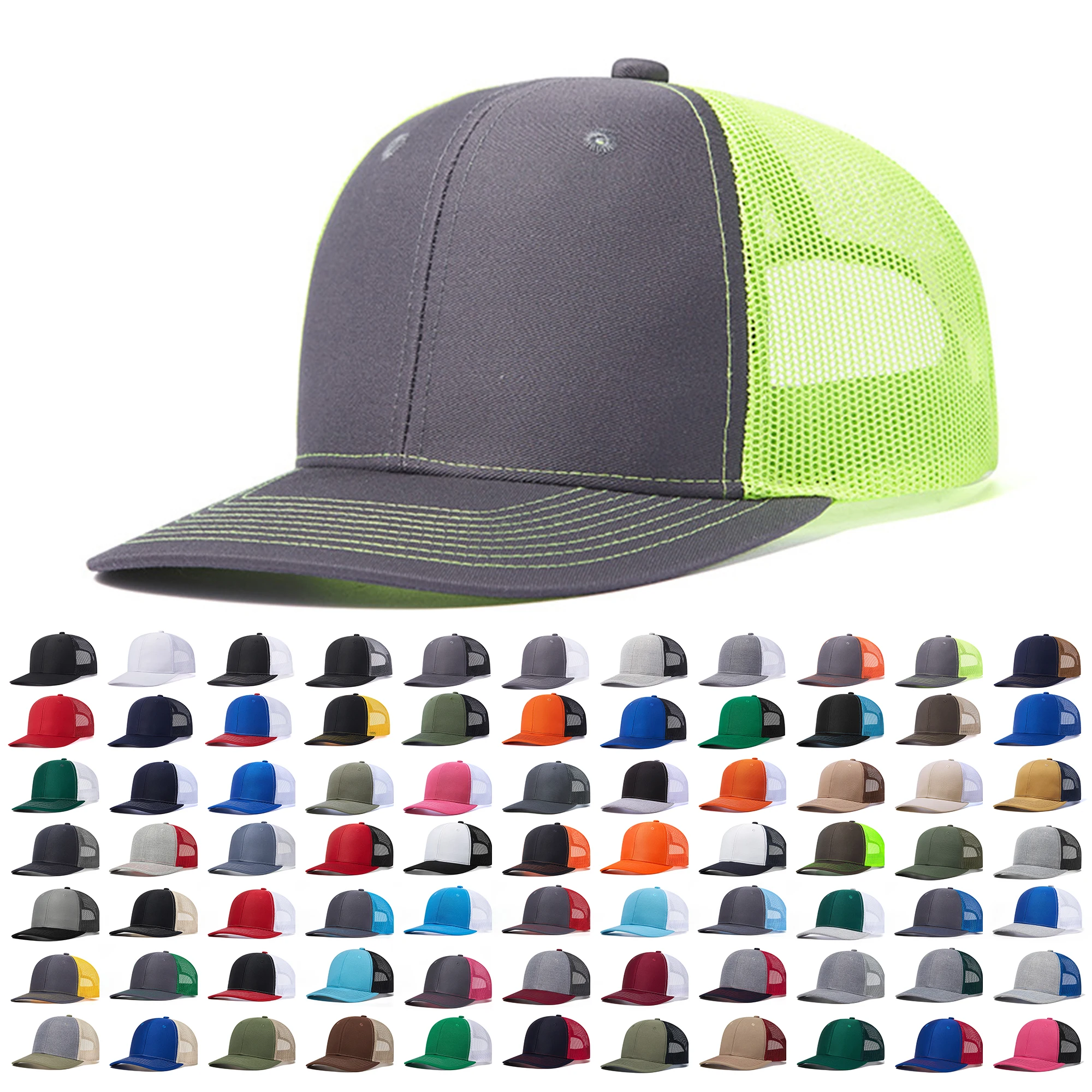 Wholesale Blank Richardson 112 Style Trucker Hats Plain High Quality ...