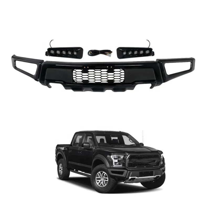 4X4 Front Bumper For 2018-2020 F150 F-150 Steel Black with Raptor Style ...