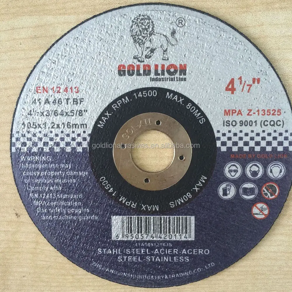 4 дюйма мощность режущий диск для металла/режущие диски стального МПа