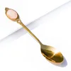 Pink crystal (gold)