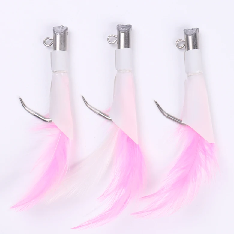 Leurre Thon Jupe Plume Trolling avec Crochet Acier pour