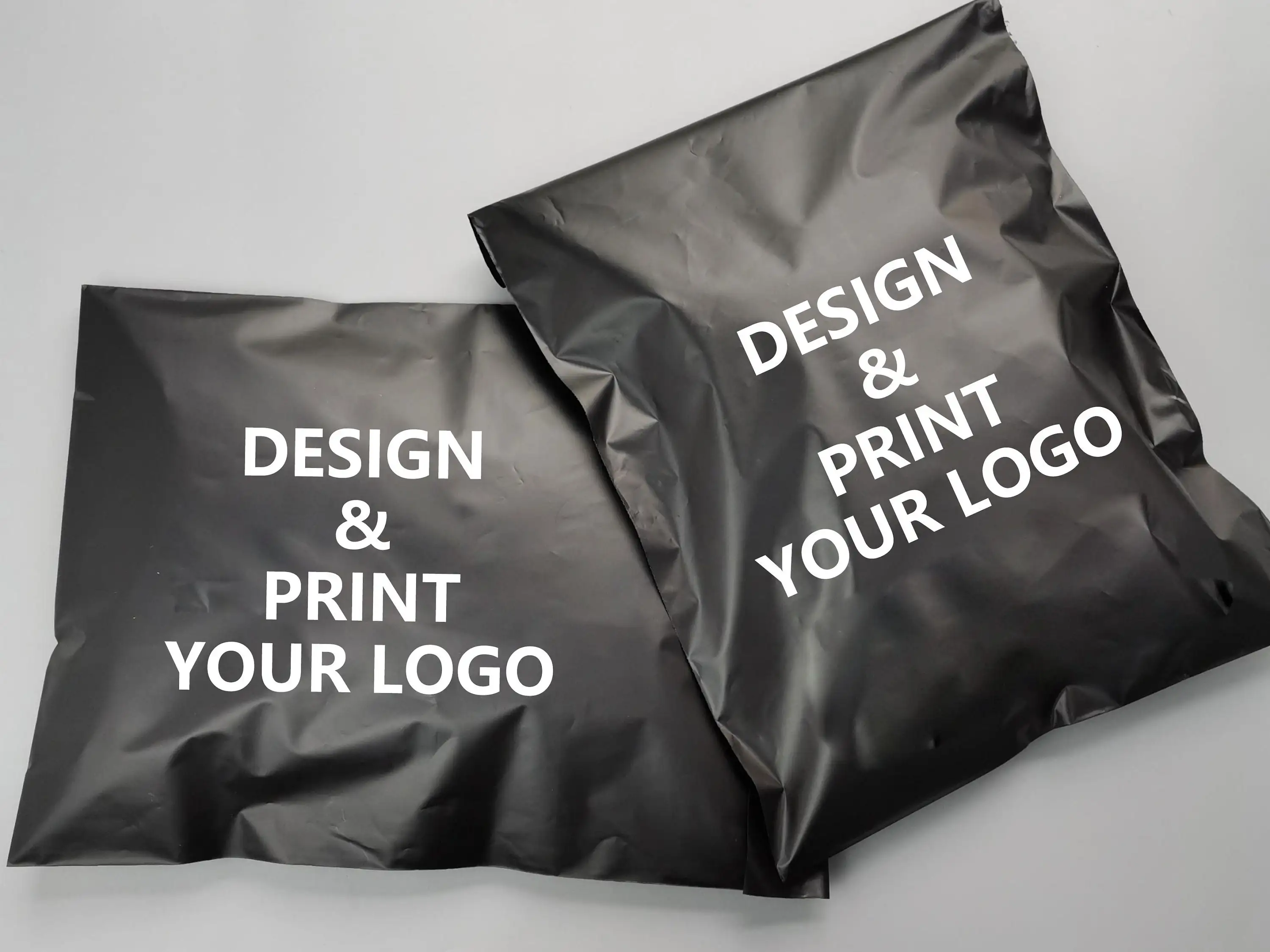 Custom Degradable Black Poly Mailers Mailing Shipping Express Bags