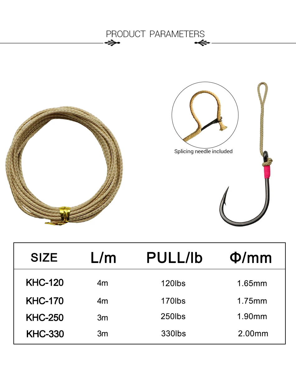 Dorisea Jk 170330lb Kevlar Fishing Line String Strong Hollow Core