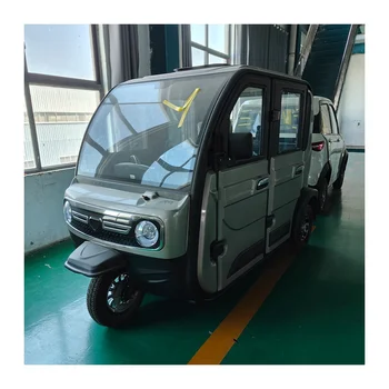 Suppliers Price Adults Electric Car E Tricycle in India / 3 Passengers Three Wheel Enclosed Scooter  Vehicle Electric Tricycle
