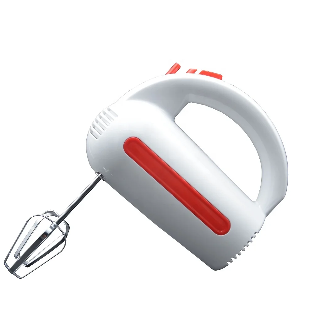 Электрический ручной миксер 5 скоростей 250 Вт турбо с 4 аксессуарами для удобного перемешивания печенья пирожных и
