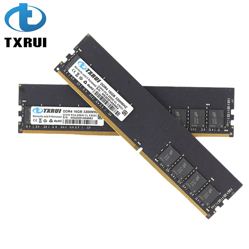 Txrui DDR4 16GB Kit (2x8GB) 3200MHz RAM - ECC Compatible Desktop