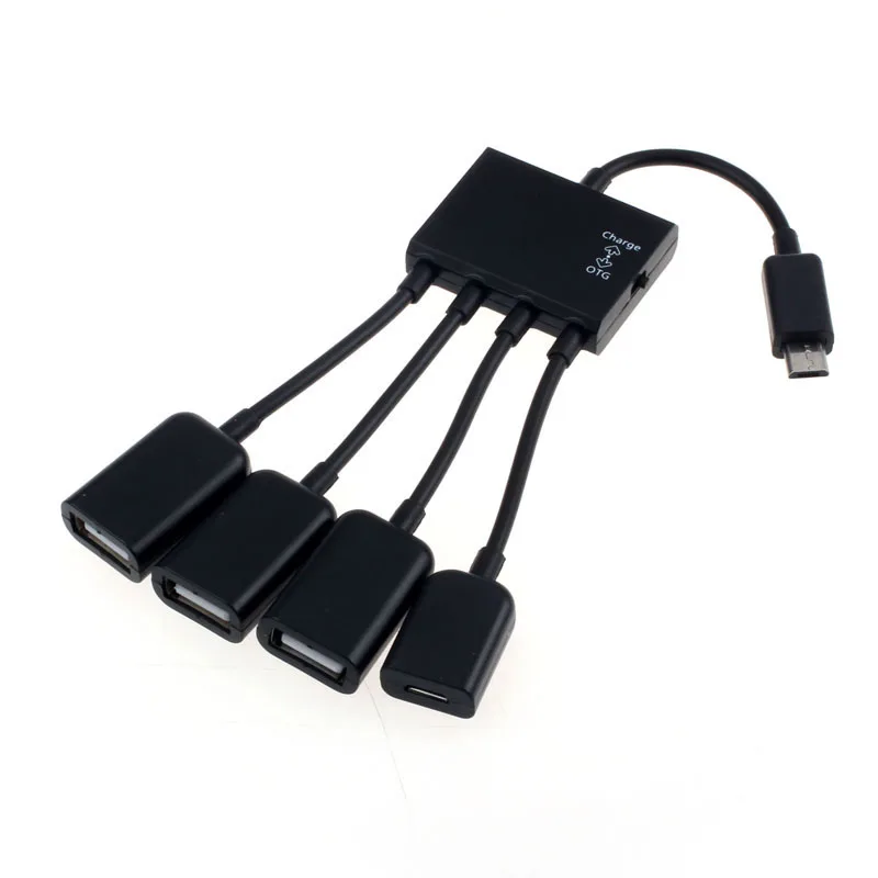 2 Port Micro USB Power Charging OTG Hub Cable Adapter For Android Phone  Tablet