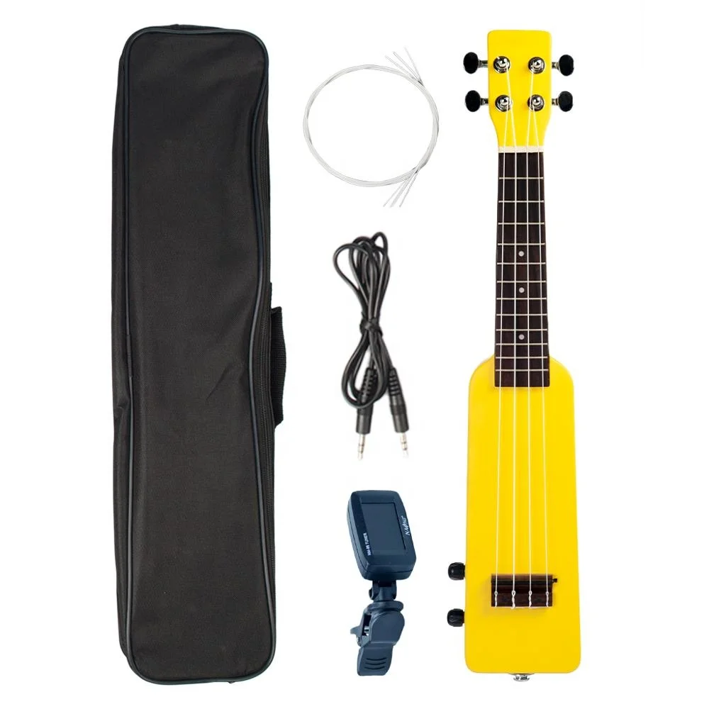NAOMI 21 Inch Electric Ukulele - Silent Soprano Ukulele
