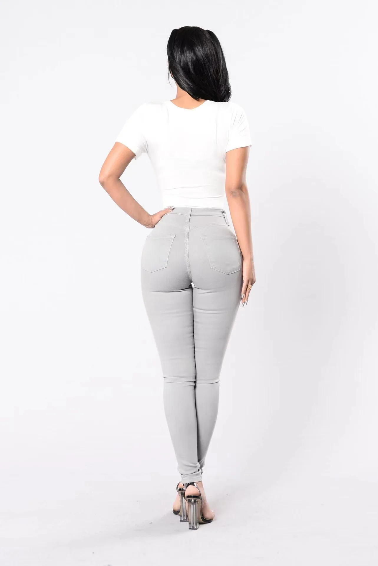 Wholesale Plus Size High Quality Breathable Skinny Women Ladies Denim ...