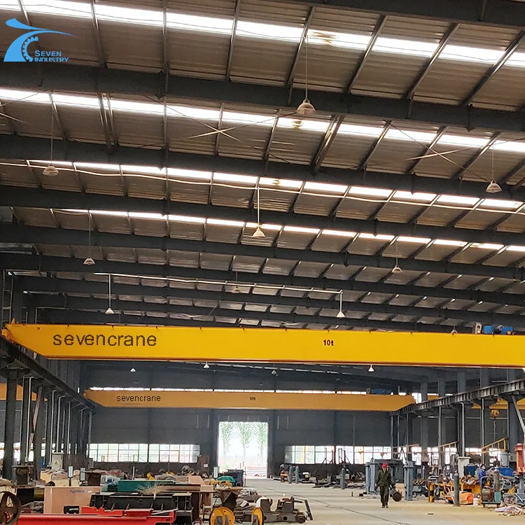 10 Ton EOT Overhead Crane Wireless Remote Control Workshop Construction New Condition 20m Max Lifting 5 Ton Harga Bridge Crane