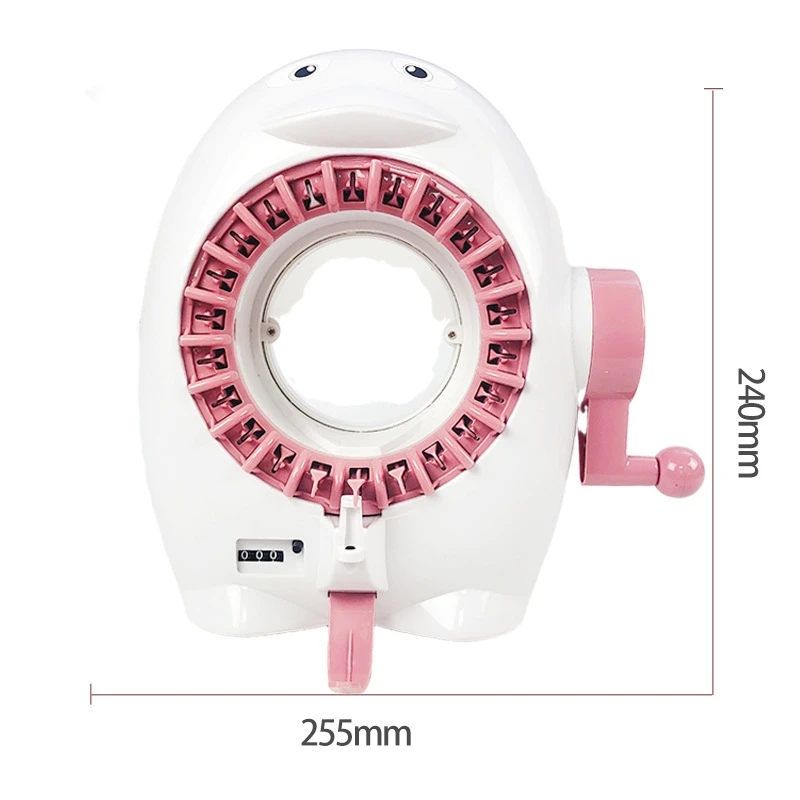 Creative Penguin Mini Knitting Machine Children's Hand Portable Knitting Machine Loom Toy Set