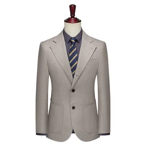 Men's Suits Jacket Dress Wedding Groom Two-piece Set of Two Buckle Slim Europe the United States Formal Casual Suit