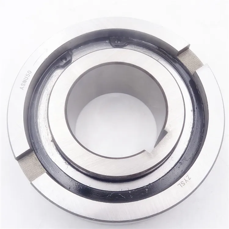 ASNU50 One Way Rotation Bearings Two Keyway Clutch One Way Bearings