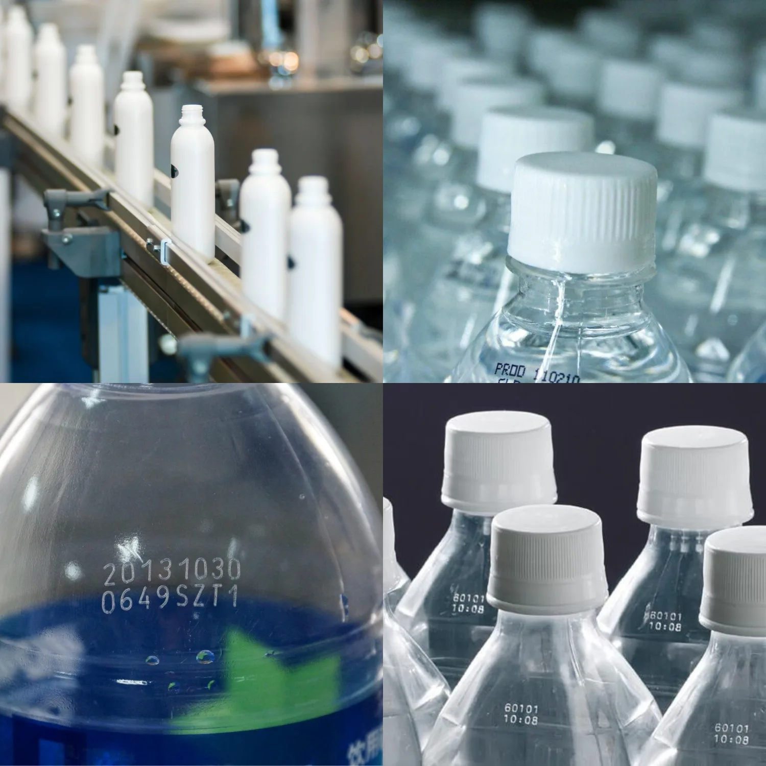 UV Laser Printing Batch Coding Marking Conveyor Machine for Plastic Water Bottle