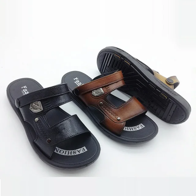 nice design low price summer man slide slippers pvc men sandal shoes beach sandals