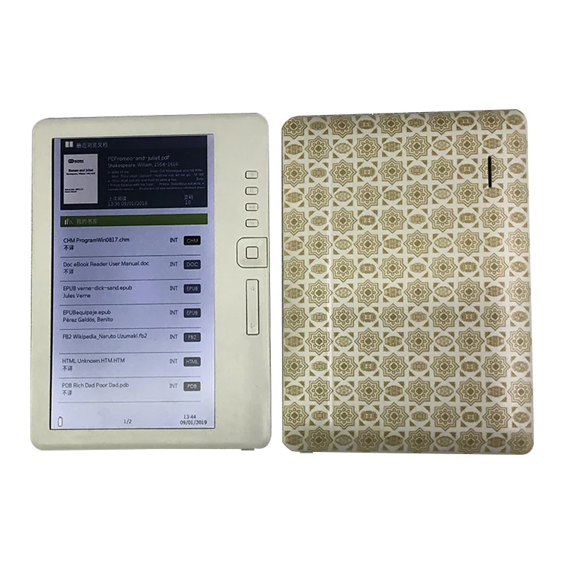 E Book Reader BLE Wifi Pdf Format E Ink Touch Screen E Paper Ereader Ebook
