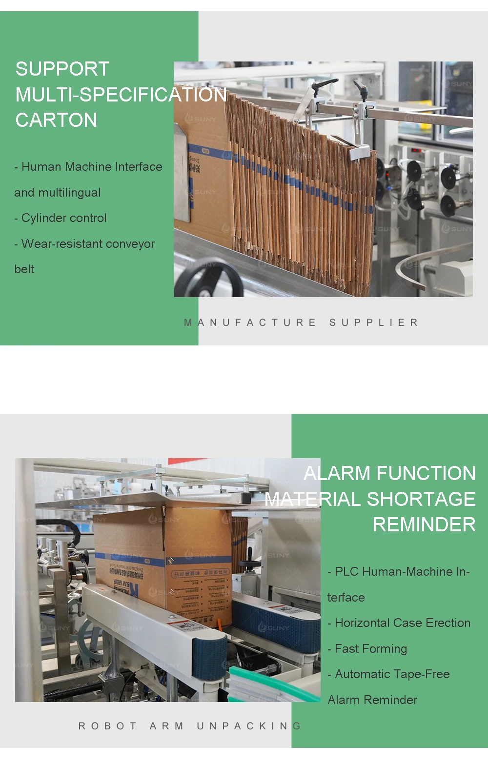 Auto Carton Packaging Machines Box Packing Machine Case Packers ...