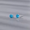 Silver 4mm Blue