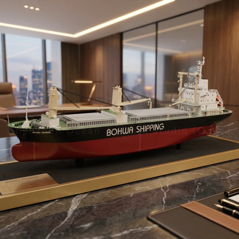 【LAC】O.A.S Customized 65cm BOHWA Bulk Carrier Ship Model Factory Made Nautical Style ABS Plastic Boat Model