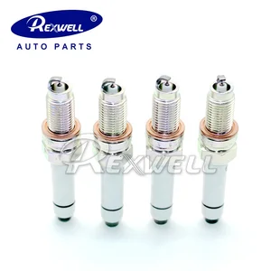 REXWELL Auto Original Engine Ceramic Double Iridium Spark Plugs Ignition Candle PZKER7A8EGS 04E905601B 04E905612G for VW AUDI A4
