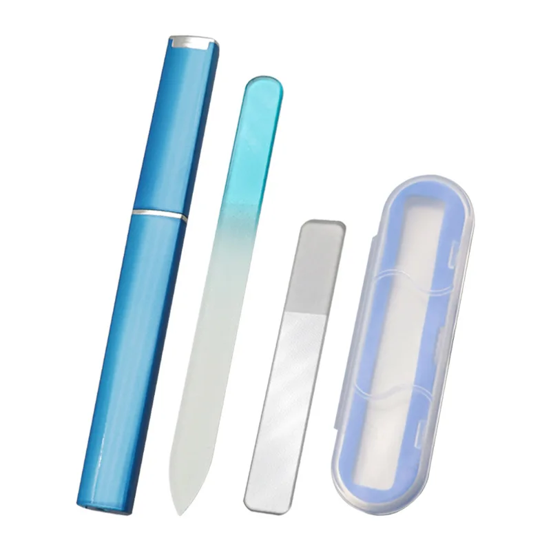Factory Price Wholesale Premium Glass File Manicure Tool Colorful Nail Glass File