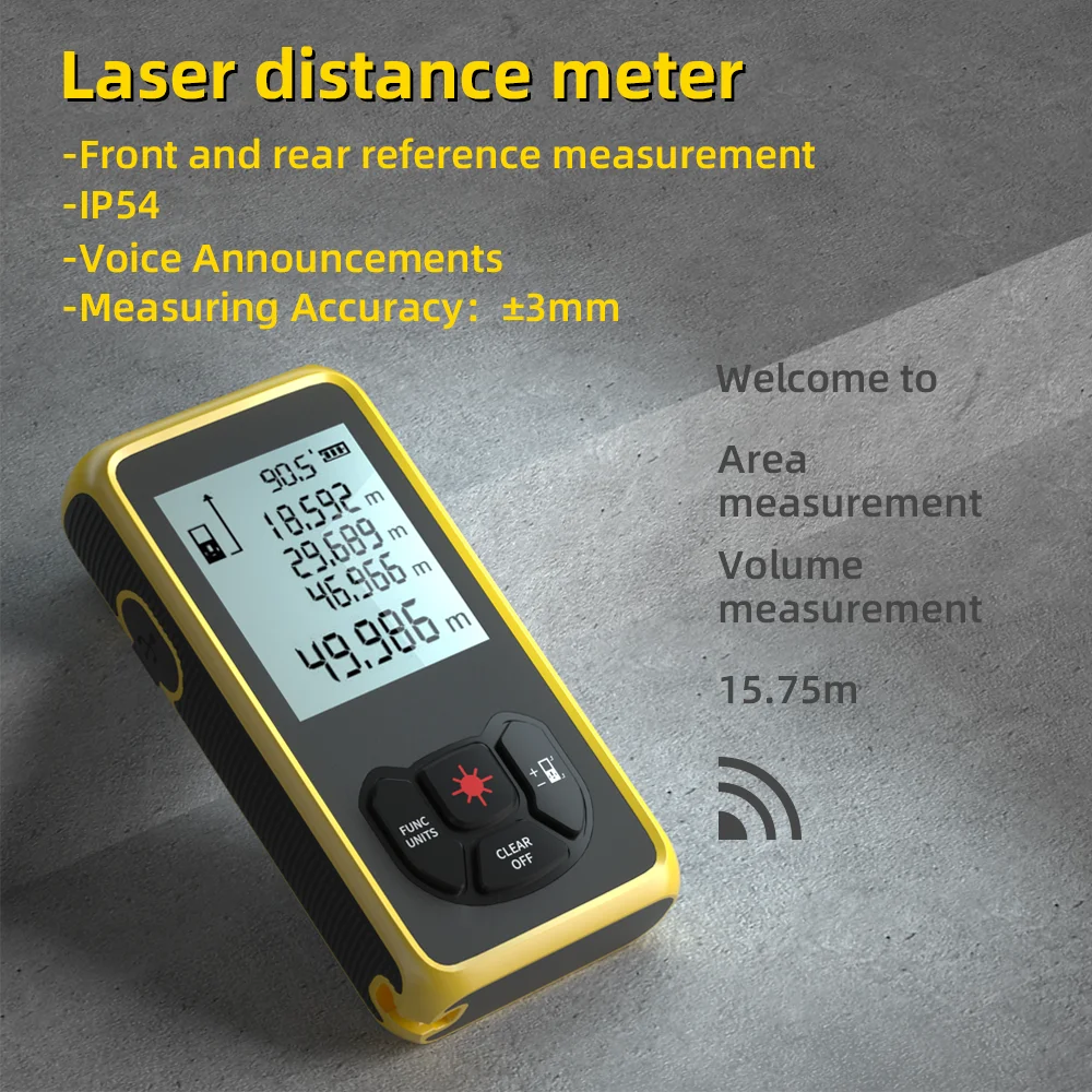 Portable Distance Meter Mini Range Finder 30m 60m Distance Digital ...