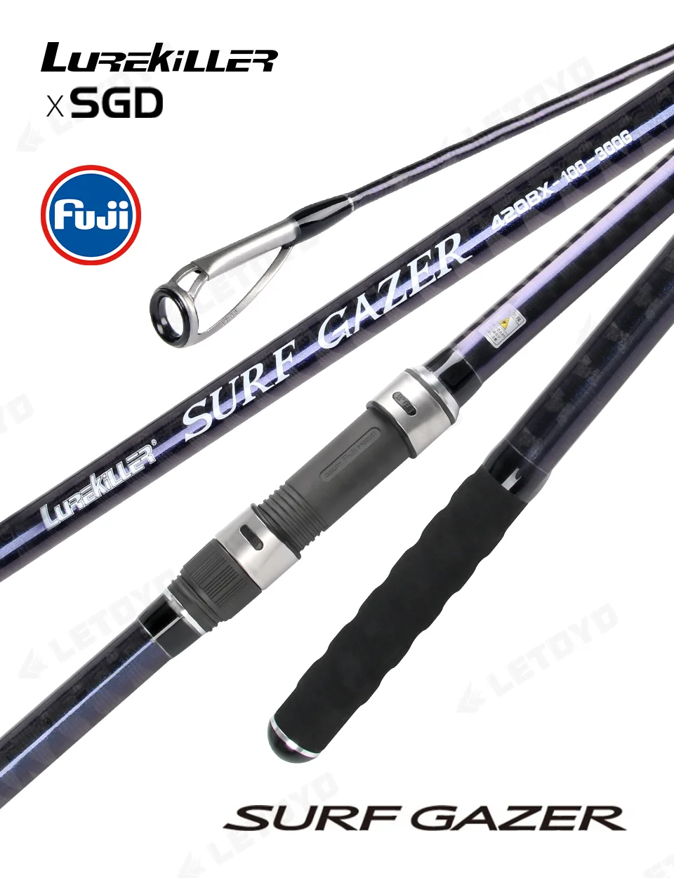 Lurekiller Surf Gazer Rods 420bx 4.2m 3 Section Sinker Feeder Rod 100