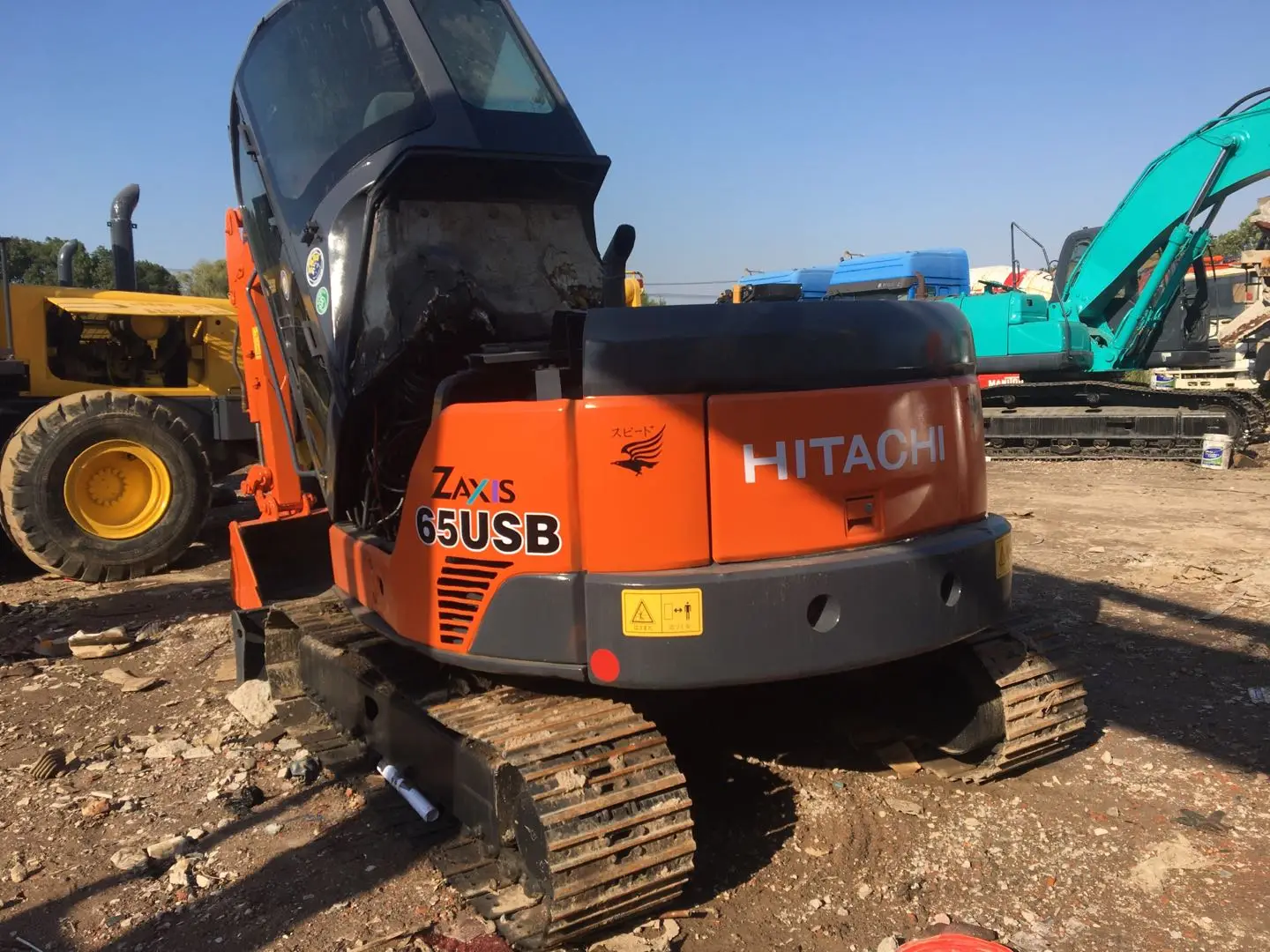 Used Hitachi ZX65USB Excavator /Japan ZX65 ZX50 ZX55 ZX70