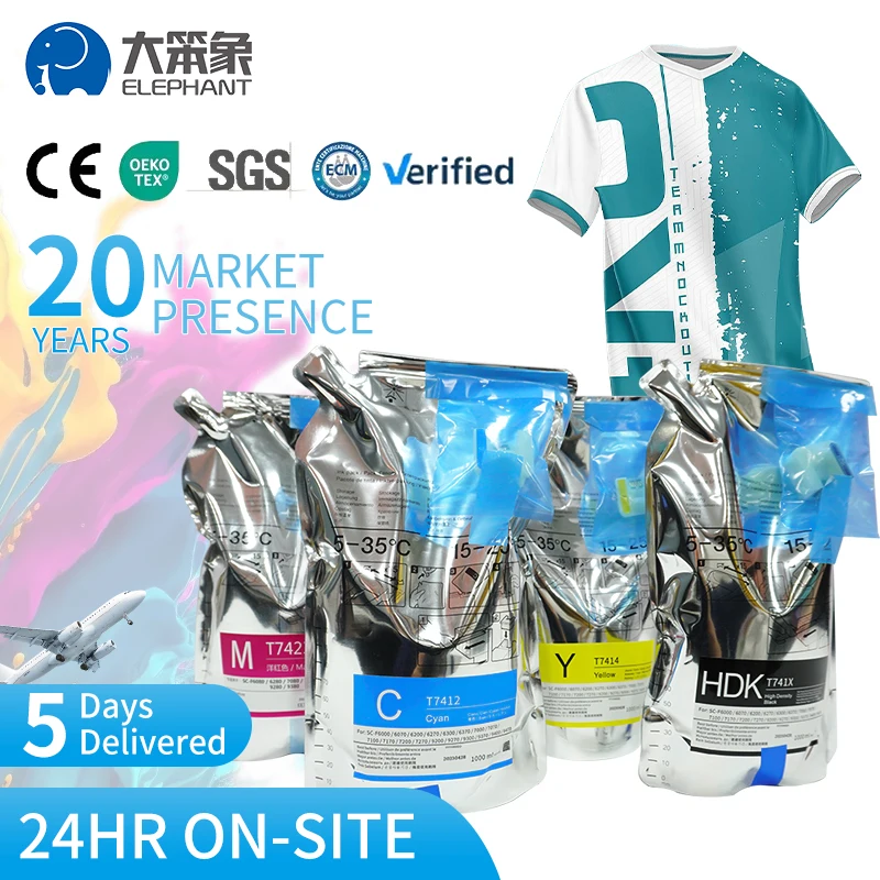 Bag Dye Sublimation Ink for Epson Printers Heat Press Transfer on Mugs, Pillow, Polyester Shirts, Phone Cases