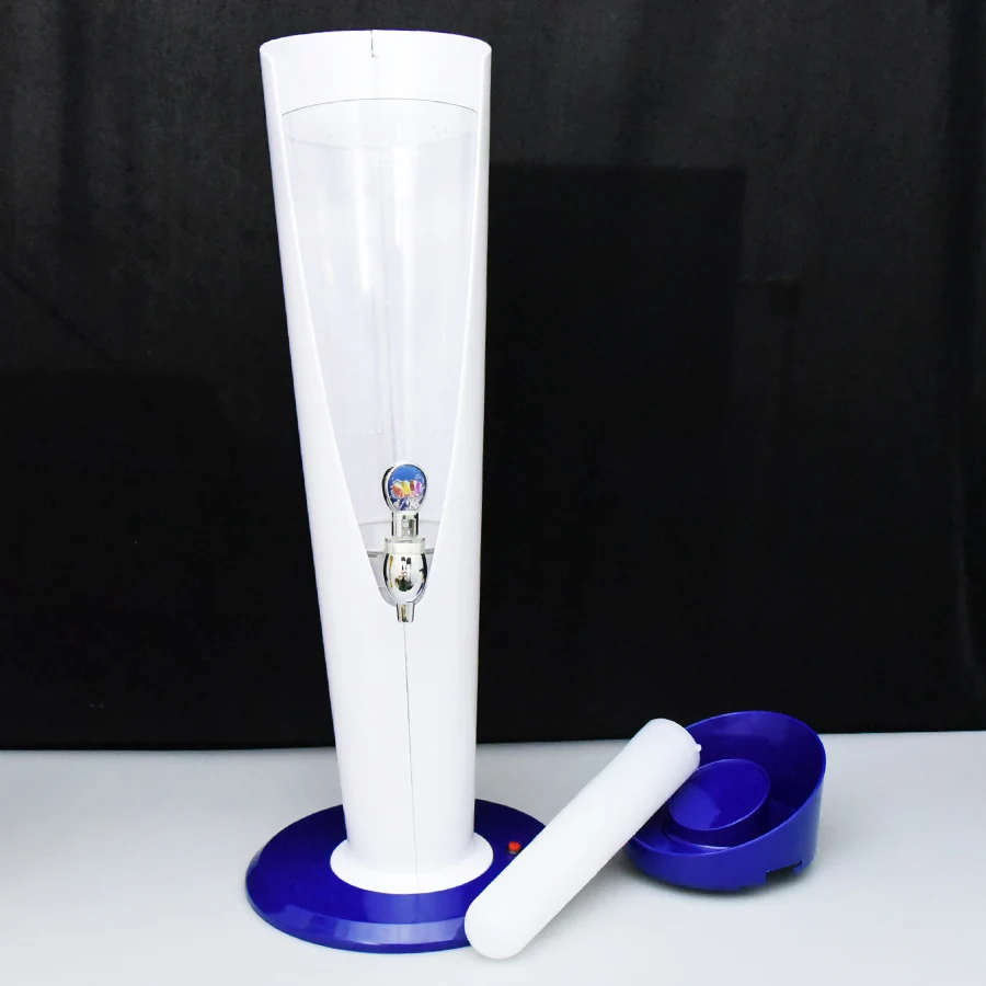 OEM High Quality Customized Logo Football Theme Beer Tower White Green LED 3 Litres Capacity