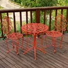 One table and two chairs (plum blossom orange)