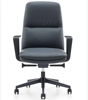 Black Leather Office Furniture Luxury office boss  swivel chair  leather ergonomic executive office chair Wholesale
