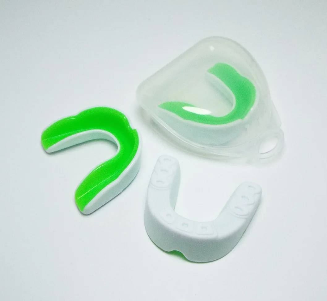 Wholesale high quality boxing basketball soccer sports double colors food grade EVA teeth protect braces