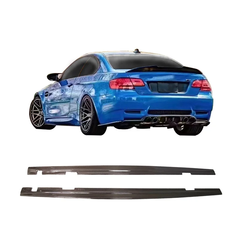 OEM ODM Carbon Fiber Side Skirt Extension For BMW M3 E90 E92 E93 204-2010