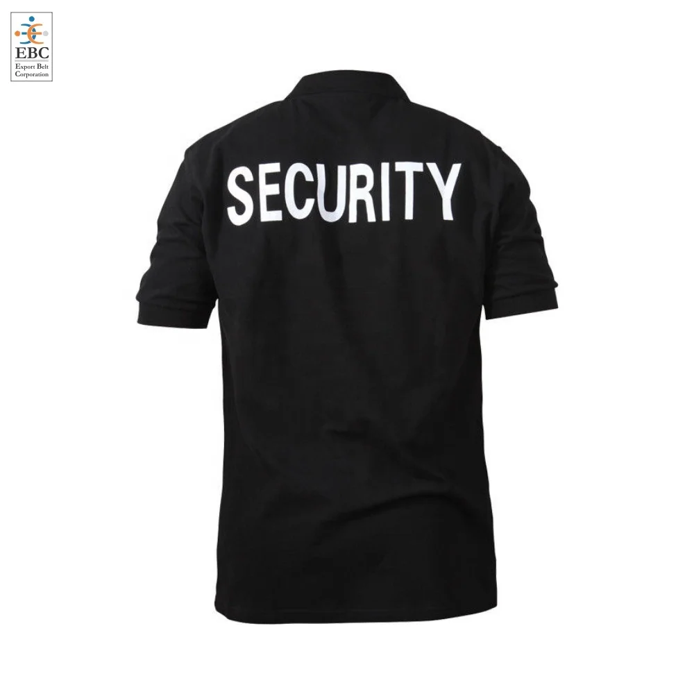 Оптовая продажа Высококачественная Черная защищенная рубашка-поло 100% хлопковая дышащая Влагоотводящая безопасная рубашка-поло всех размеров и цветов