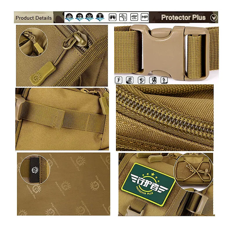 Factory Direct Sales Comfortable Tactical Waist Pack for Travel Multifunctional Practical Tactical Waist Hip Bag